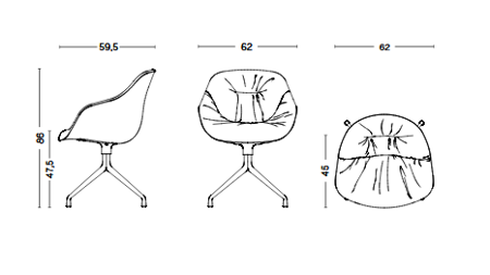 Pracovní/jídelní židle About a chair AAC 121 Soft galerie 3