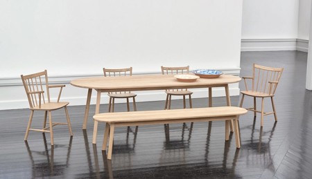 Jídelní stůl a lavice Triangle Leg Table/Bench