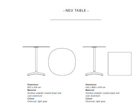 Kavárenský stůl Neu Table galerie 5