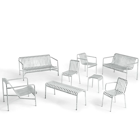Lavice Palissade Bench Hot Galvanised galerie 0