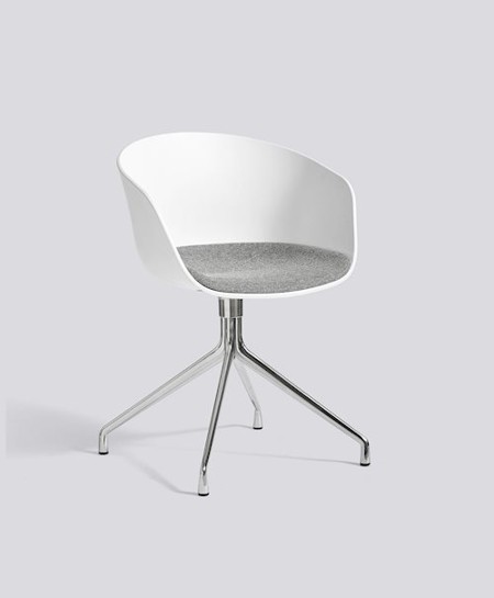 Jídelní/pracovní židle About A Chair AAC 20 - kovová noha otočná, čalouněný sedák galerie 0