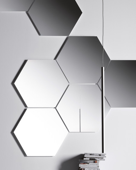 Zrcadlo Geometrika Hexagonal